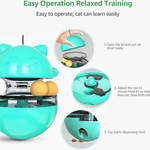 Juguete Interactivo Tambaleante para Gato – Con Dispensador de Comida