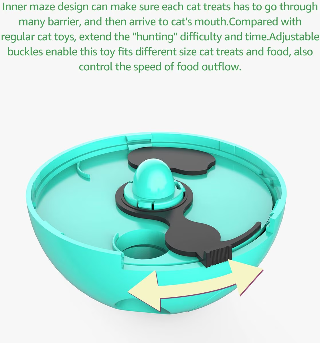 Juguete Interactivo Tambaleante para Gato – Con Dispensador de Comida