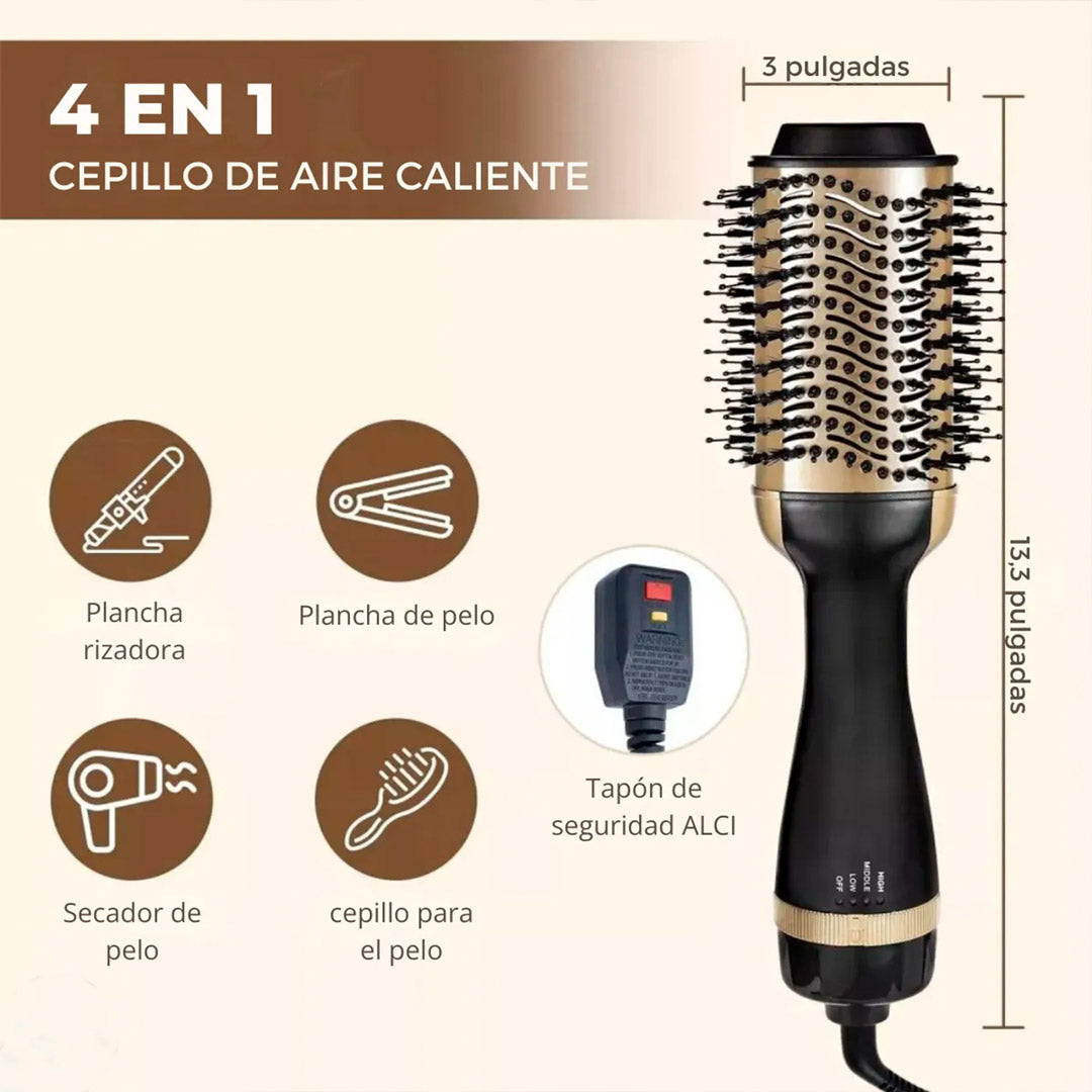 Cepillo Secador Modelador Keratin 3D